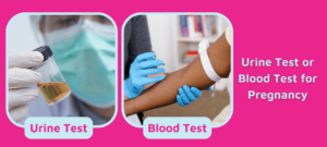 Urine test or blood test for pregnancy
